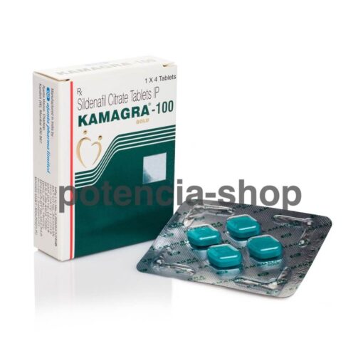 Kamagra Gold 100 mg tabletka v originálnom balení od Ajanta Pharma